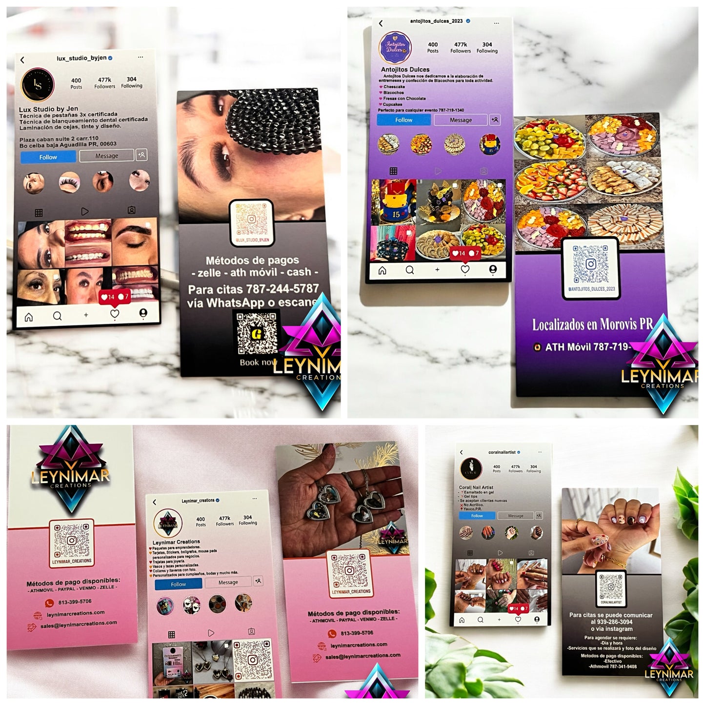 Tarjetas de presentación estilo Instagram 1