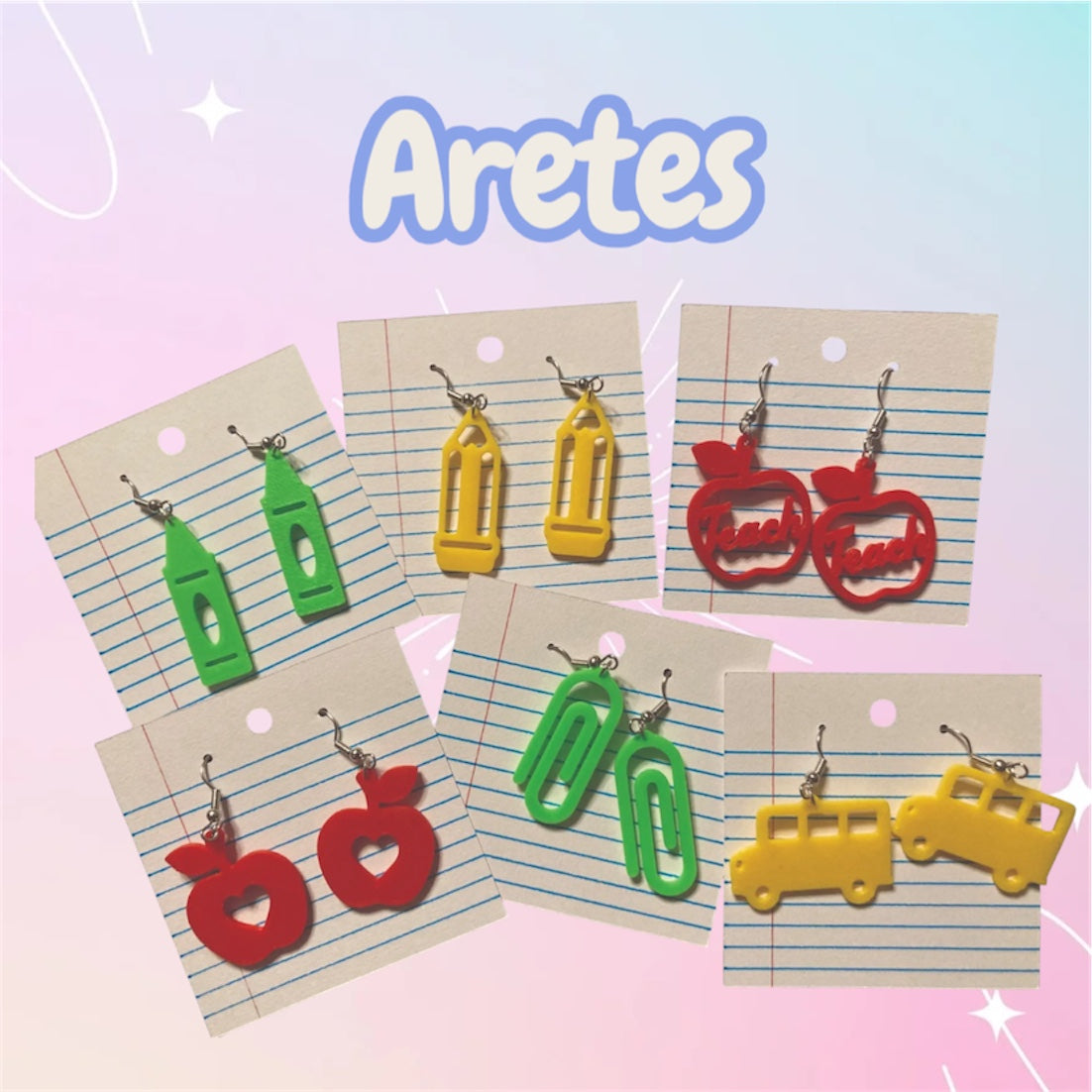 Aretes para maestras