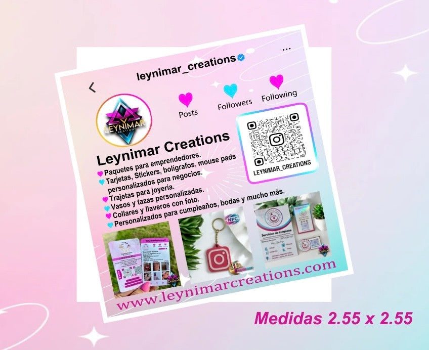 Tarjetas de presentación estilo Instagram 6