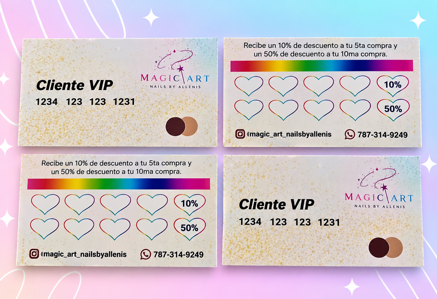 Tarjetas de fidelidad