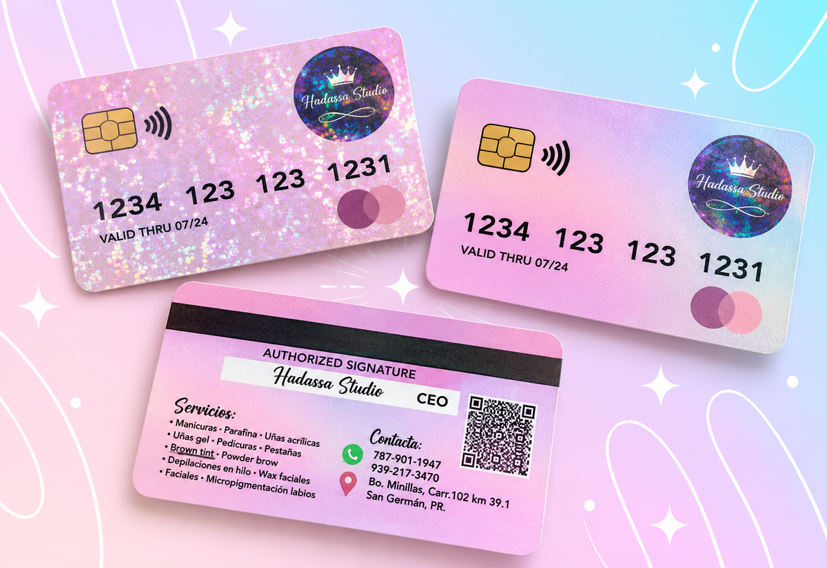 Tarjetas de presentación estilo Credit Card