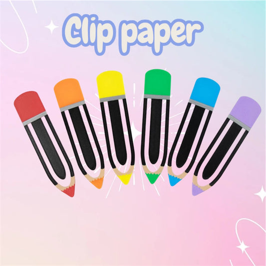 Big Clip Paper set de 6