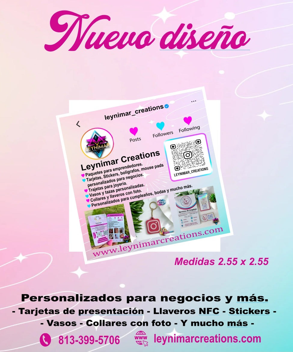 Tarjetas de presentación estilo Instagram 6