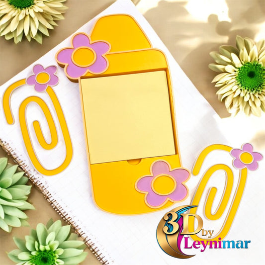 Crayon Note and Big Clip Paper