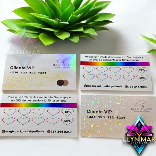Tarjetas de fidelidad