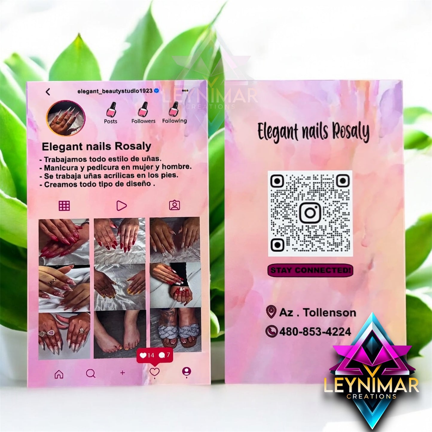 Tarjetas de presentación estilo Instagram 4