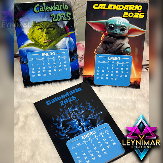 Mini calendario para nevera