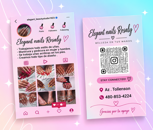 Tarjetas de presentación estilo Instagram 4