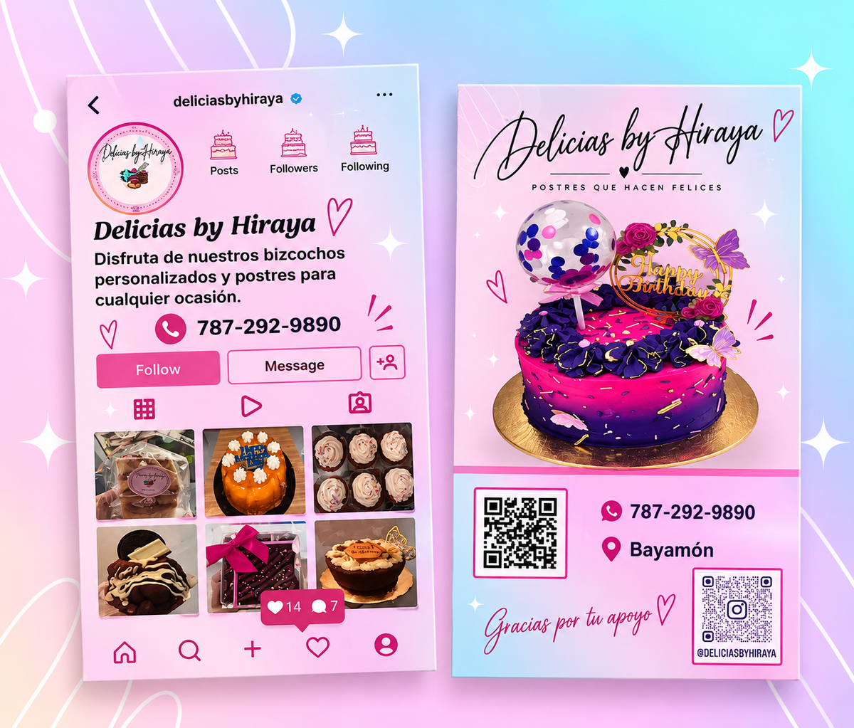 Tarjetas de presentación estilo Instagram 3