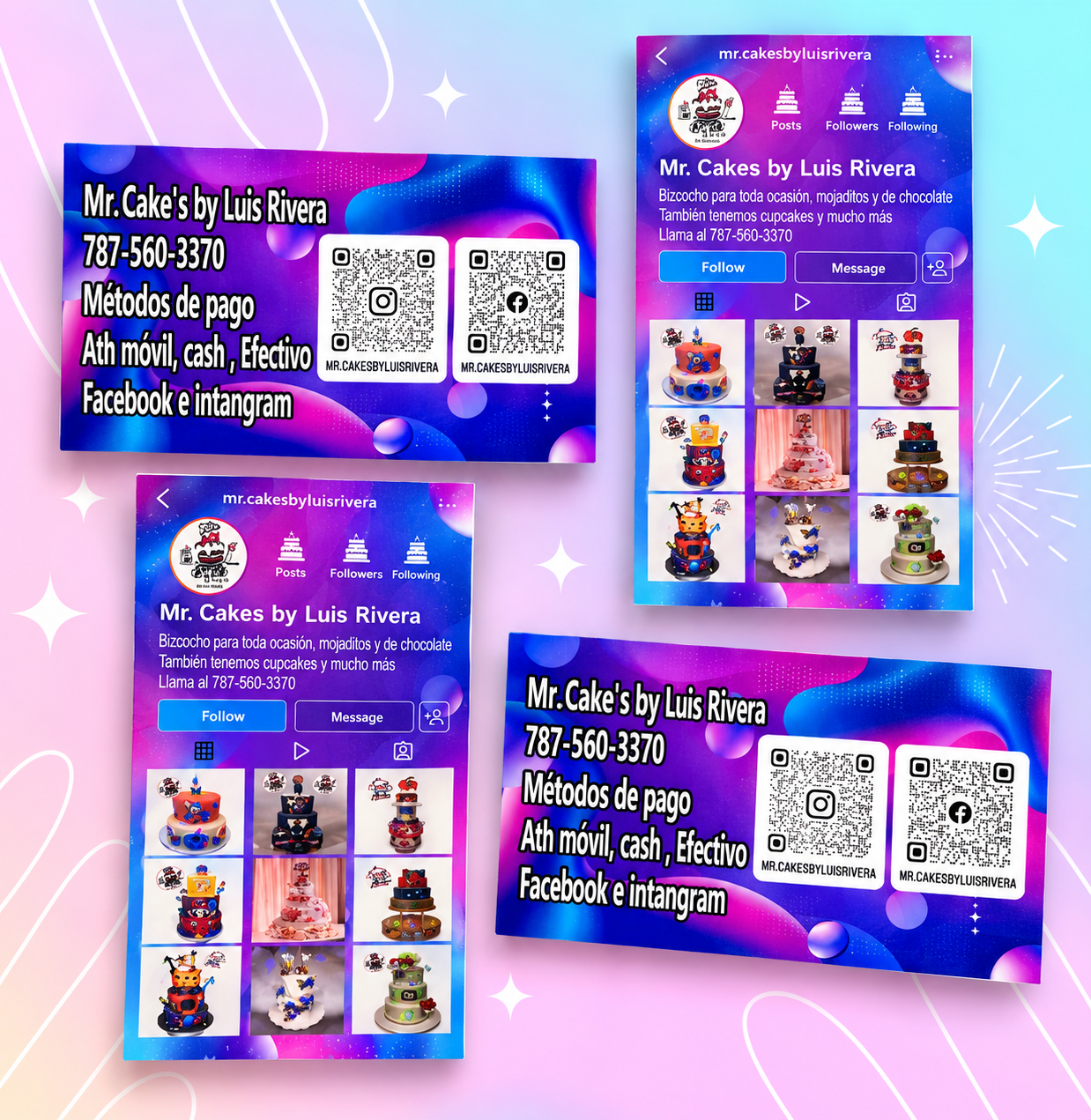 Tarjetas de presentación estilo Instagram 2
