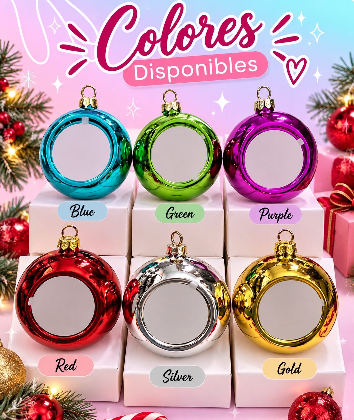 Bolas navideñas con foto