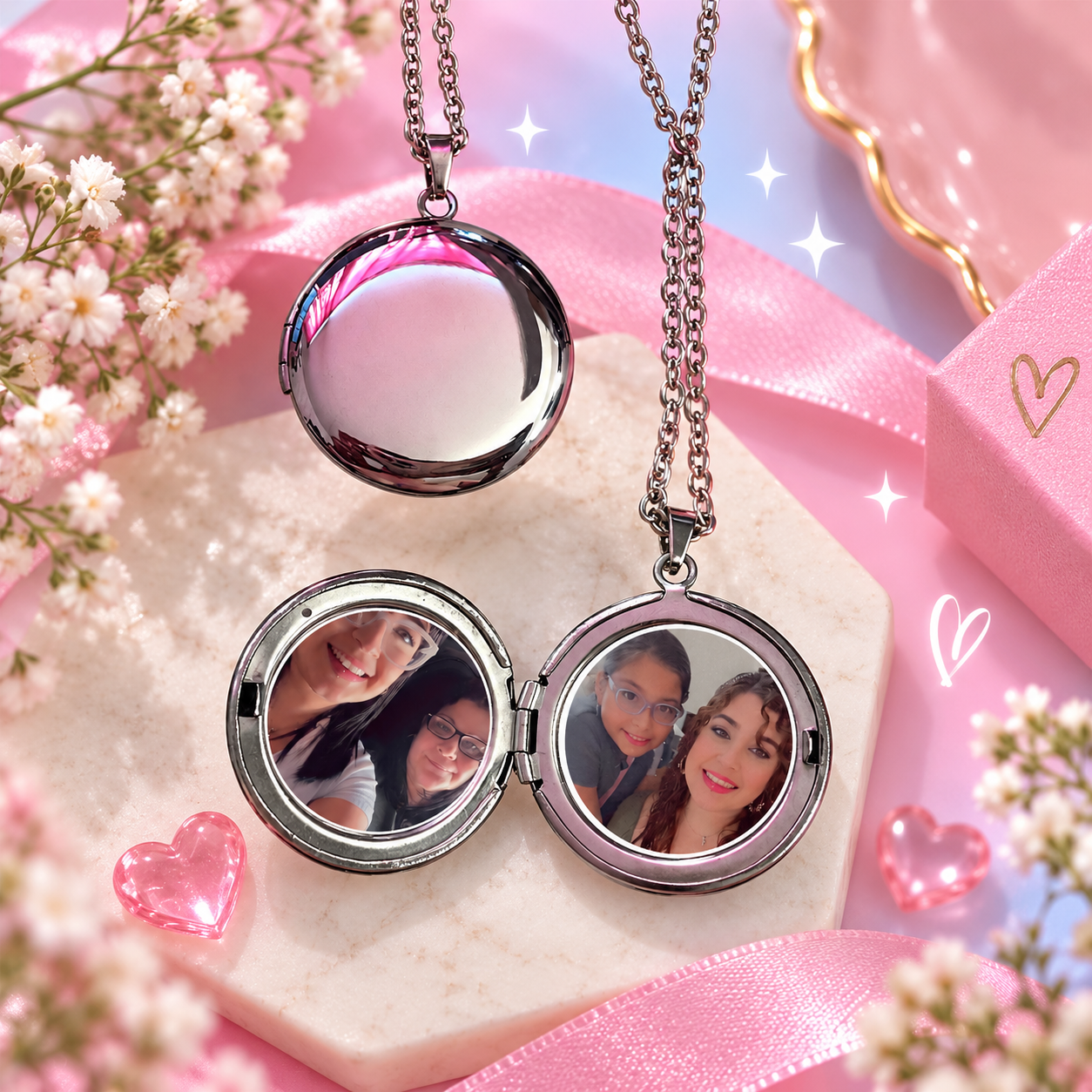 Collar con foto acero inoxidable