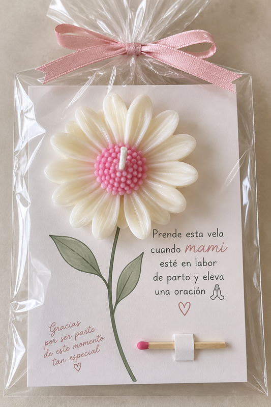 Mini vela en forma de Flor